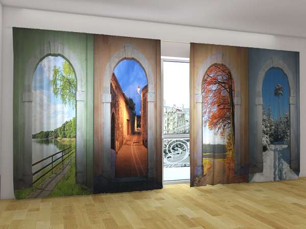 Panoramic curtain: FOUR SEASONS