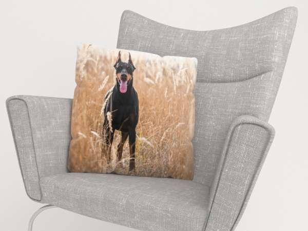 Pillowcase: DOBERMAN PINSCHER IN THE GOLDEN GRASS