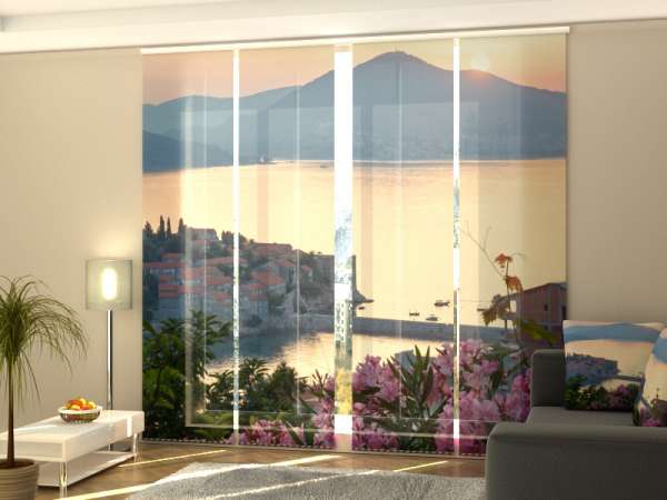 Sliding panel curtain (1-4 pts.): SUNRISE