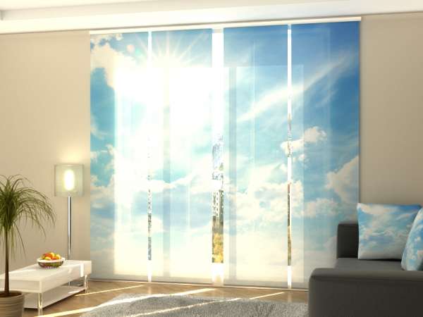 Sliding panel curtain (1-4 pts.): BLUE SKY