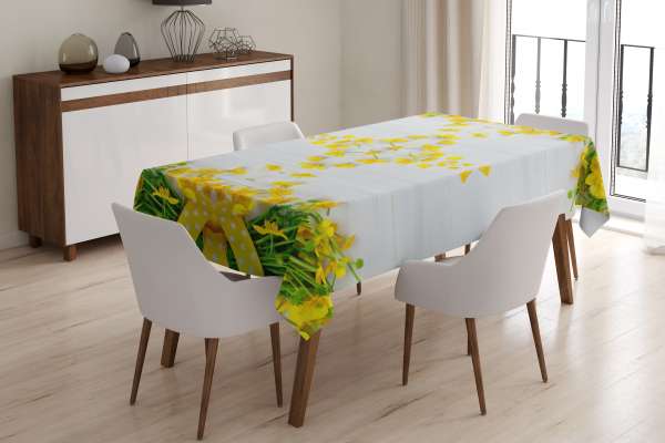 Tablecloth: DAFFODILS ON THE TABLE