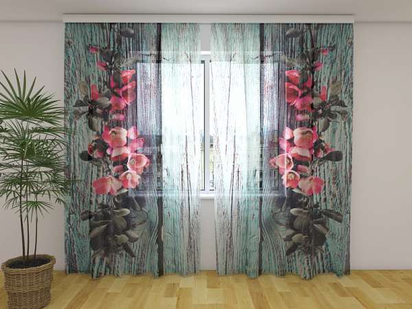 Chiffon curtain: ELEGANT DUO