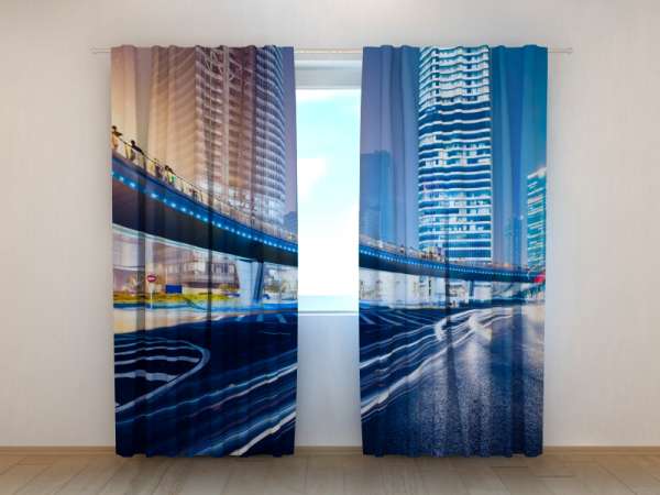 Photo curtain: FUTURISTIC FOOTBRIDGE