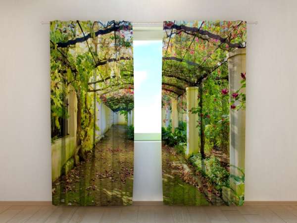 Photo curtain: GREEN ARCHWAY