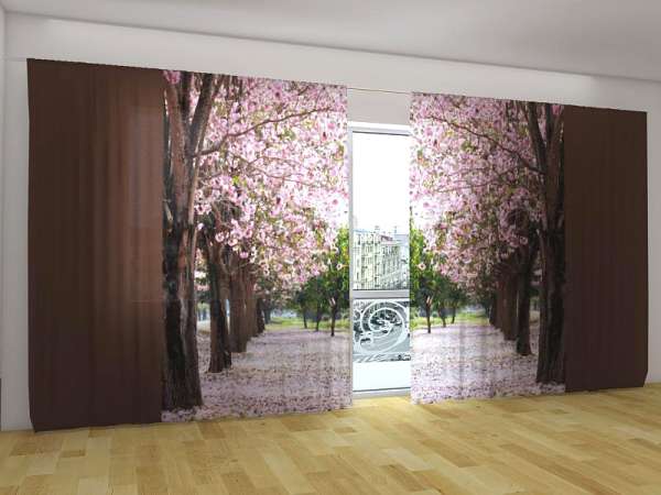 Panoramic curtain: MAGNOLIA BLOSSOM