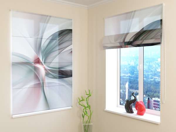 Roman blind: ELEGANT ABSTRACTION