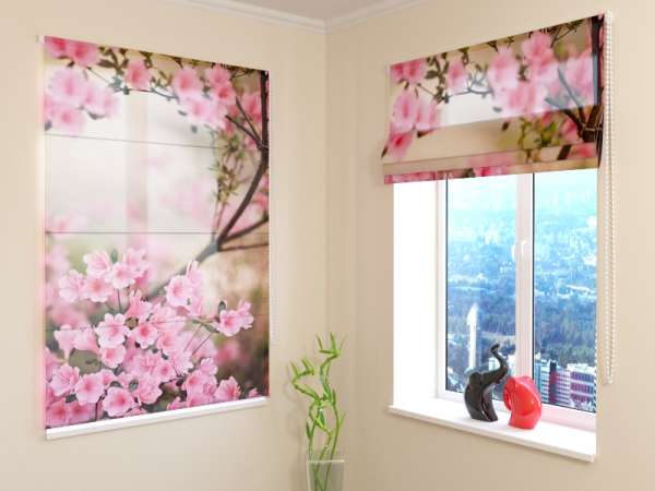 Roman blind: SPRINGTIME