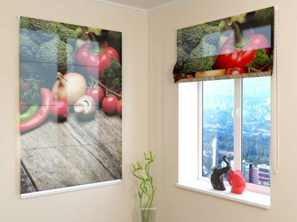 Roman blind: VEGETABLES