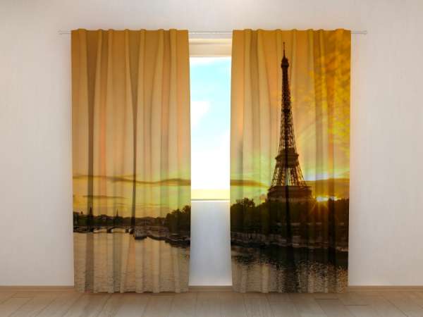 Photo curtain: SEINE RIVER AND EIFFEL TOWER