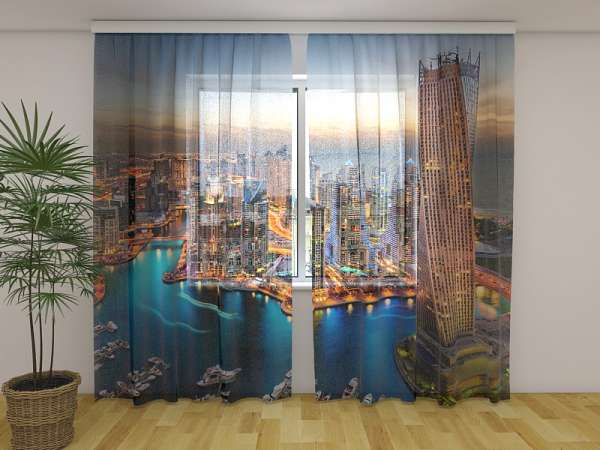 Chiffon curtain: DUBAI SKYSCRAPERS