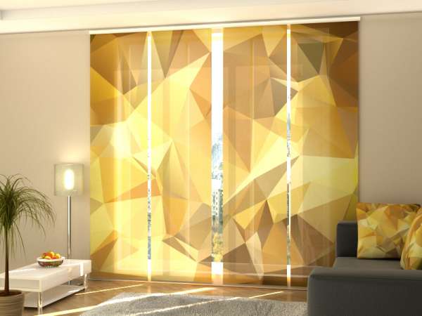 Sliding panel curtain (1-4 pts.): GOLDEN ABSTRACTION