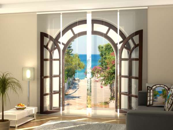 Sliding panel curtain (1-4 pts.): SEA HARMONY