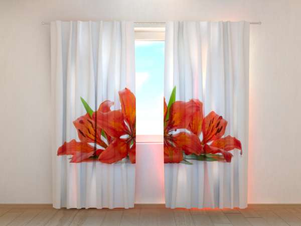 Photo curtain: FIERY LILIES