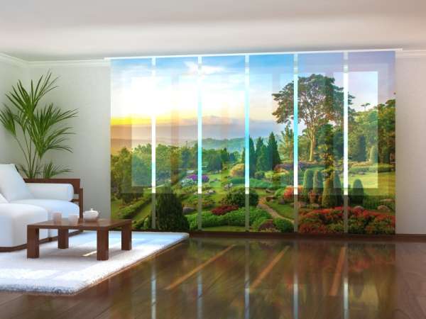 Sliding panel curtain (1-6 pts.): BEAUTIFUL GARDEN