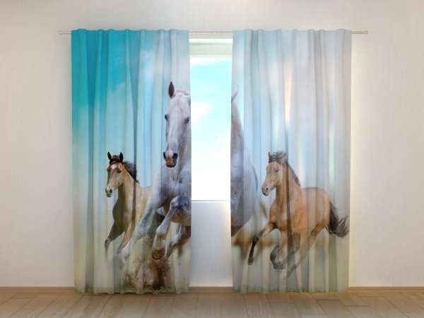 Photo curtain: HERD OF HORSES 4