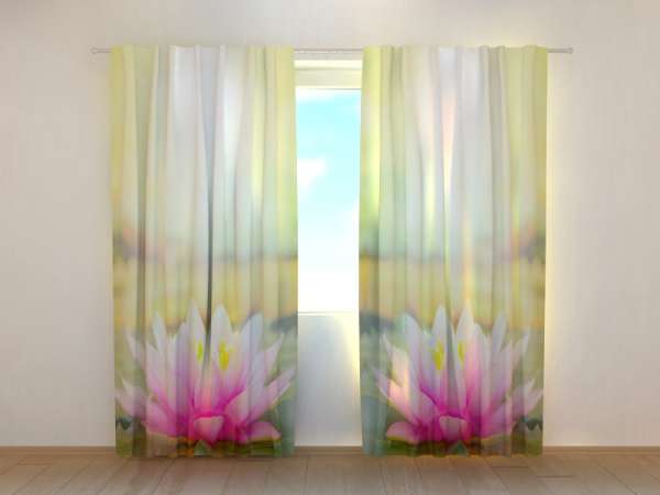 Curtain Twig of Spring Wellmira Custom Made Window Printed 3D Floral Motif 