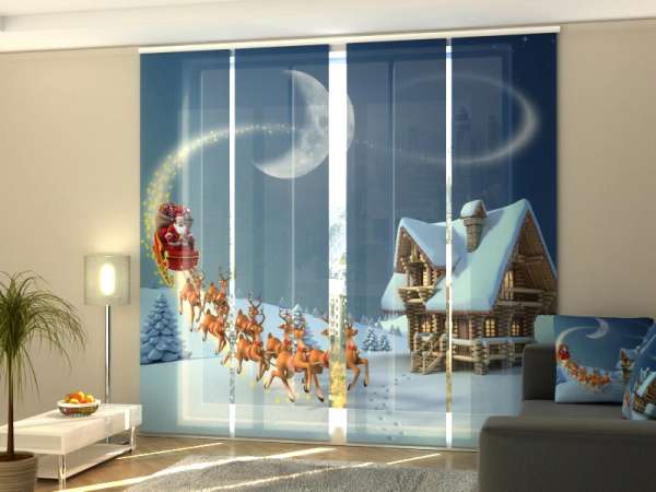 Sliding panel curtain (1-4 pts.): CHRISTMAS STORY