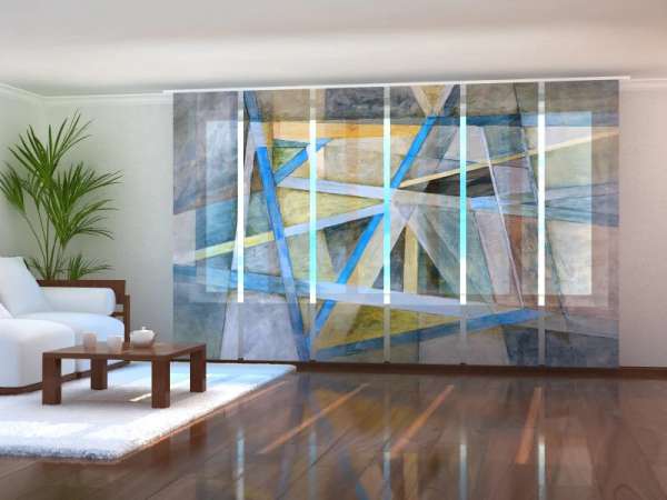 Panel curtain (1-6 pts.): GEOMETRIC ABSTRACT LINES