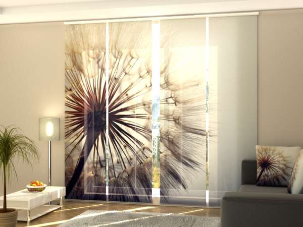 Sliding panel curtain (1-4 pts.): AMAZING DANDELION