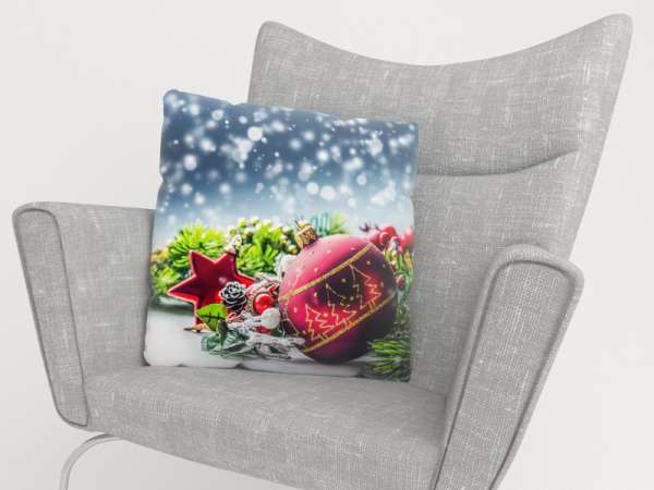 Pillowcase: CHRISTMAS DECORATION AND SNOW