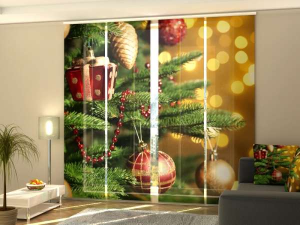 Sliding panel curtain (1-4 pts.): CHRISTMAS TOYS