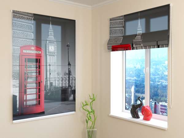 Roman blind: LONDON TELEPHONE