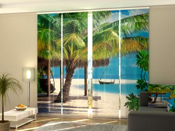 Sliding panel curtain (1-4 pts.): HOLIDAY PARADISE