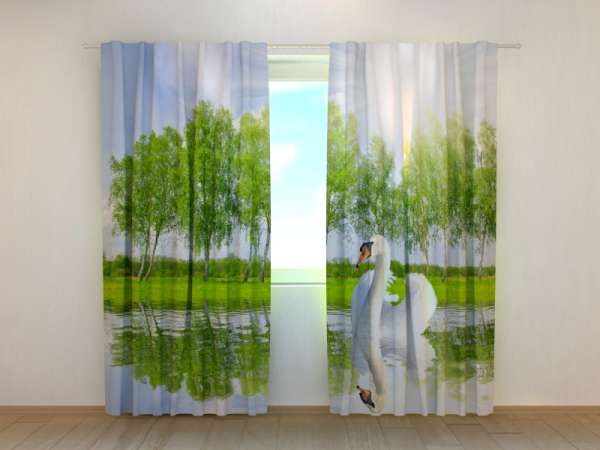 Photo curtain: WHITE SWAN