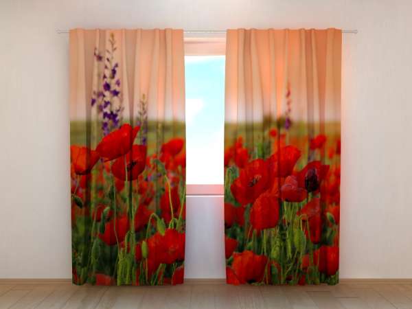 Photo curtain: WONDERFUL POPPIES