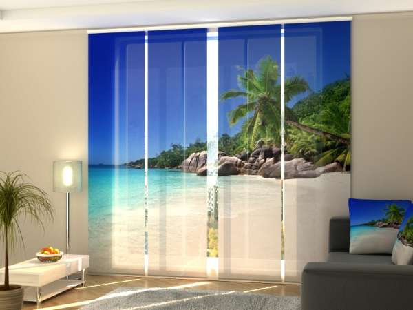 Sliding panel curtain (1-4 pts.): PALM TREE ON THE BEACH