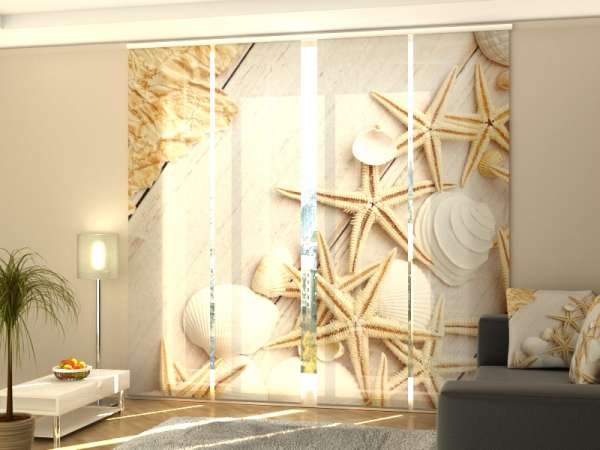 Sliding panel curtain (1-4 pts.): SEA STARS