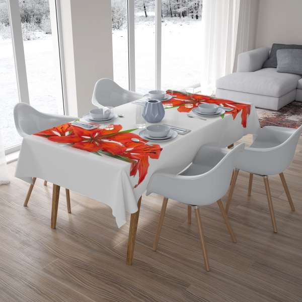 Tablecloth: FIERY LILIES