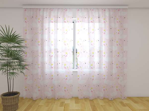 Chiffon curtain: SWAN PRINCESS