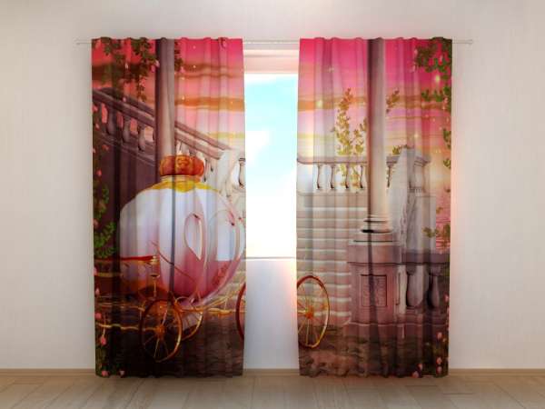 Photo curtain: CARRIAGE FOR A PRINCESS