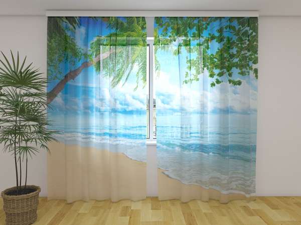 Chiffon curtain: SUMMER BEACH