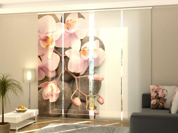 Sliding panel curtain (1-4 pts.): VIENNA ORCHID 2