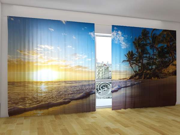 Panoramic curtain: PARADISE SUNRISE