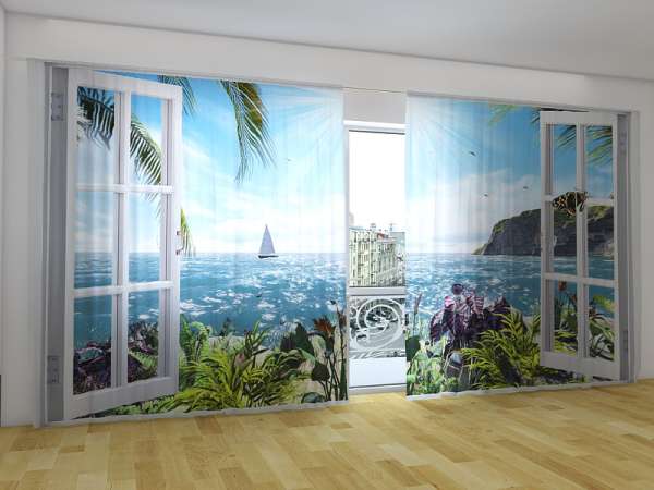 Panoramic curtain: SEA BREEZE