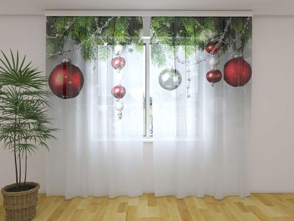 Chiffon curtain: CHRISTMAS DECORATIONS