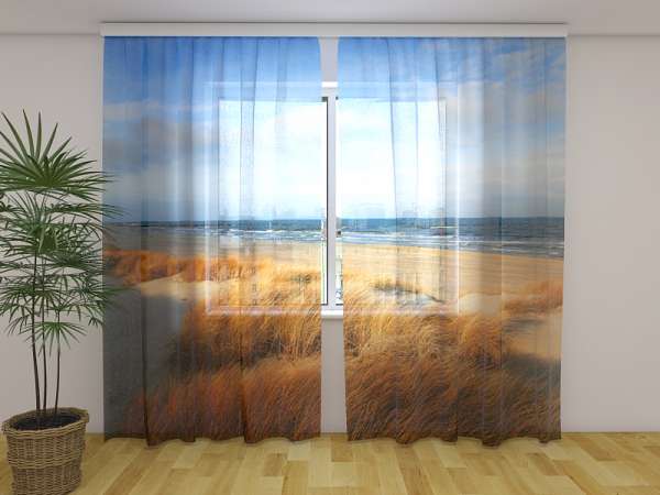 Chiffon curtain: DUNES ON THE BALTIC SEA SHORE