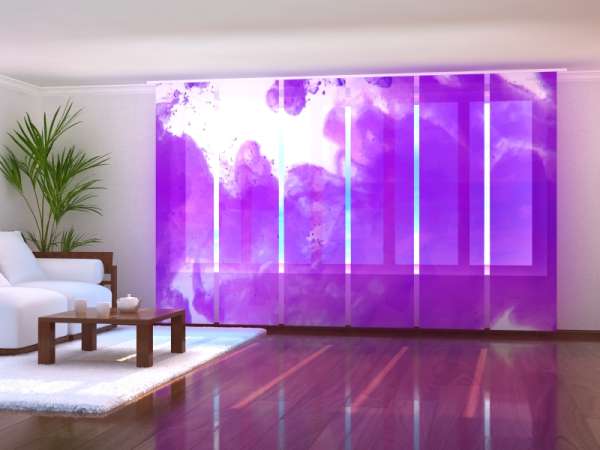 Sliding panel curtain (1-6 pts.): VIOLET CLOUD