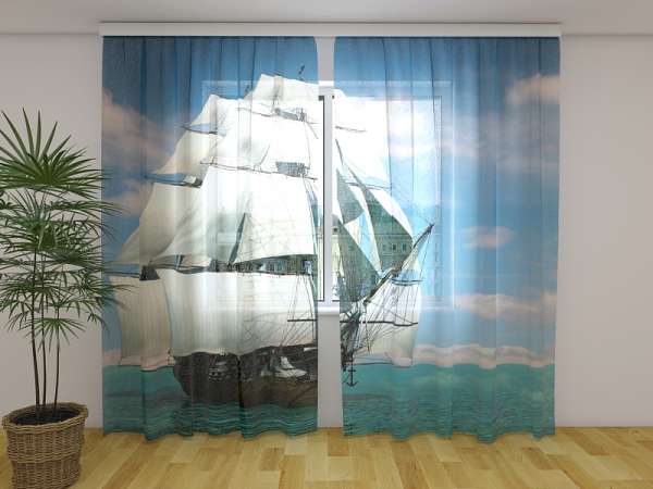 Chiffon curtain: BEAUTIFUL SCHOONER