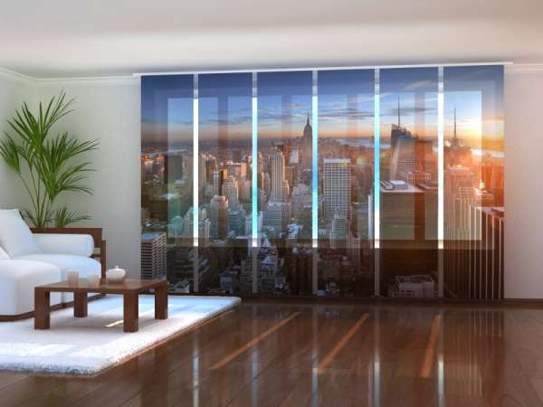 Sliding panel curtain (1-6 pts.): SUNSET IN THE CITY