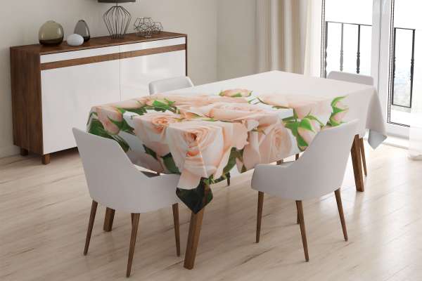 Tablecloth: CREAM ROSES