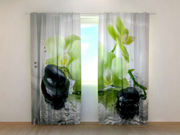 Photo curtain: PISTACHIO ORCHID