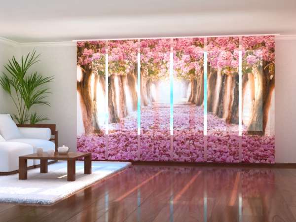 Sliding panel curtain (1-6 pts.): SPRING MAGNOLIAS 2