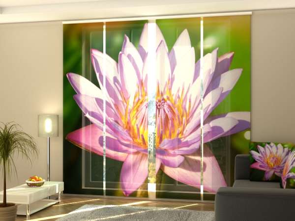 Sliding panel curtain (1-4 pts.): BEAUTIFUL LOTUS