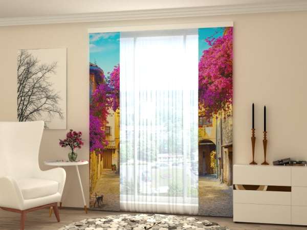 Sliding panel curtain (1-2 pts.): ITALIAN FLOWER ALLEY