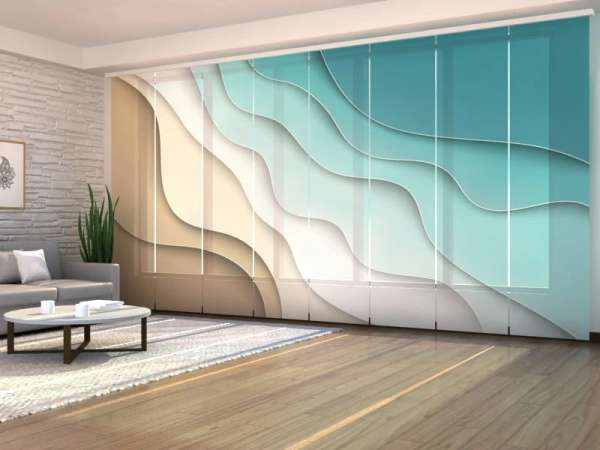 Panel curtain (1-8 pts.): ABSTRACT SEA AND BEACH