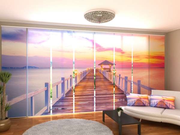 Sliding panel curtain (1-8 pts.): SUNRISE ON THE SEA